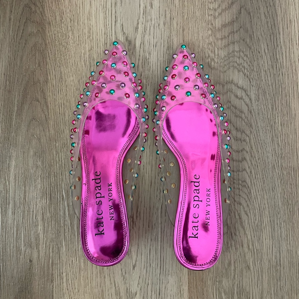 Kate Spade Honor Pumps in Clear Multi